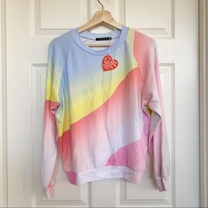 NWT Wildfox Galactic Ombré Sweater